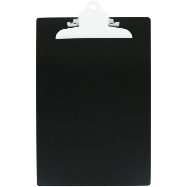 Legal Size Aluminum Clipboard w/ Clip - Black