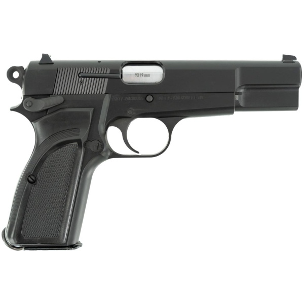 SDS Imports Inglis L9A1 Hi-Power Handgun 9mm Luger 15rd Magazines(2) 4.7'' Barrel Black Chromate Finish