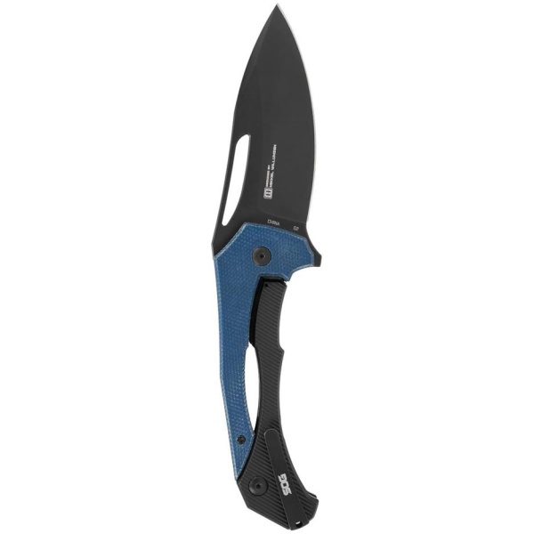 SOG Knives Bulwark FLK Folding Knife 3" Drop Point Blade Blue Presentation Box