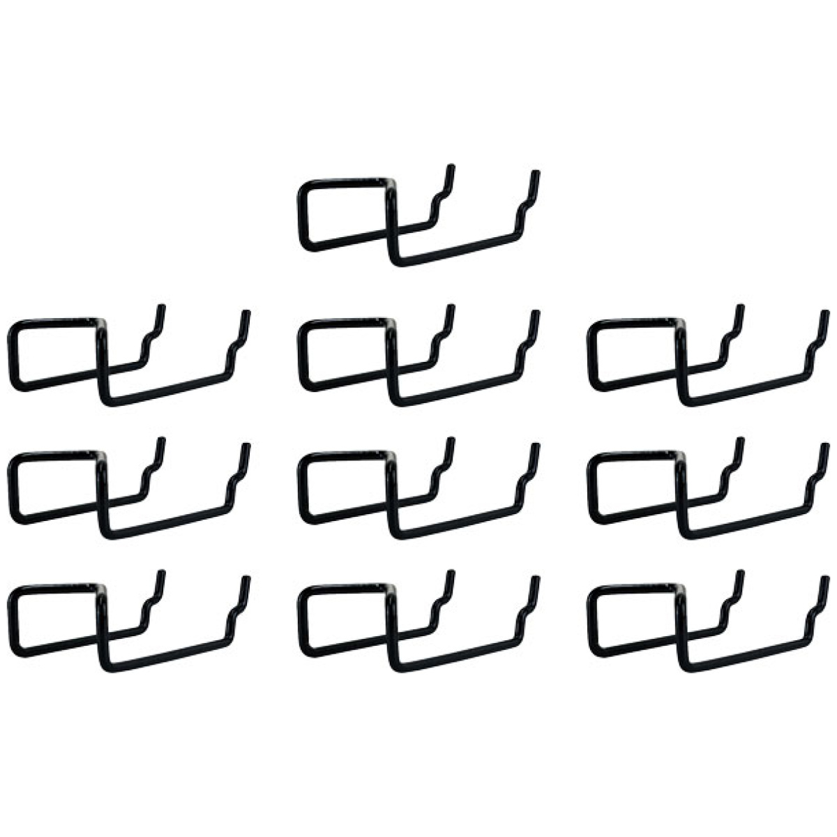 Slatvert10. Jpg - gss slatwall/pegboard vertical - gun cradles 10 pack - slatvert10