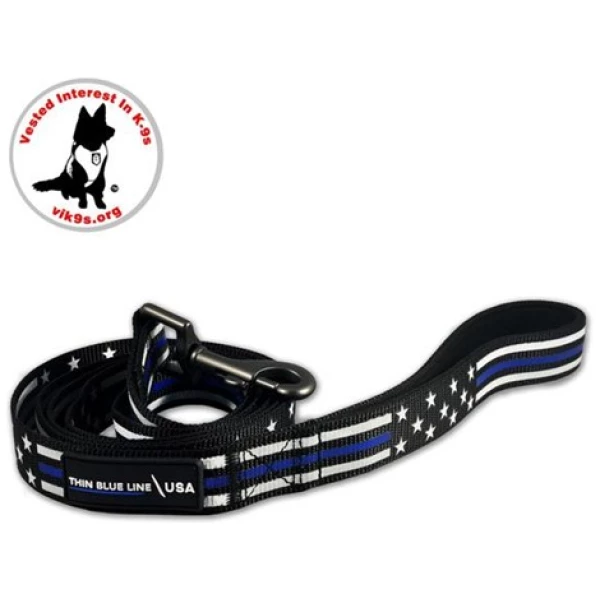 Dog Leash, Thin Blue Line Stars & Stripes