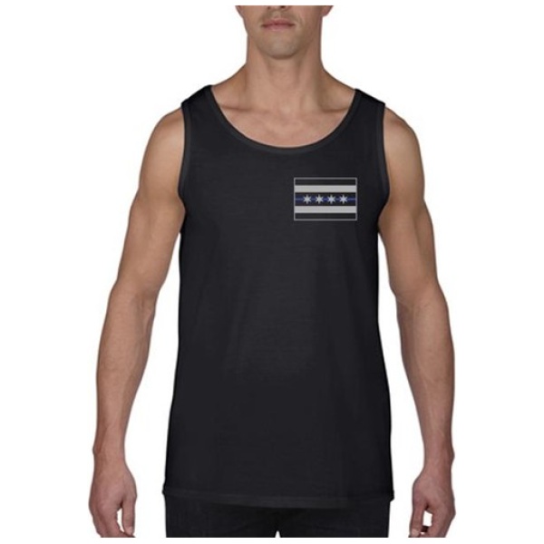 Tank - Chicago Thin Blue Line Flag