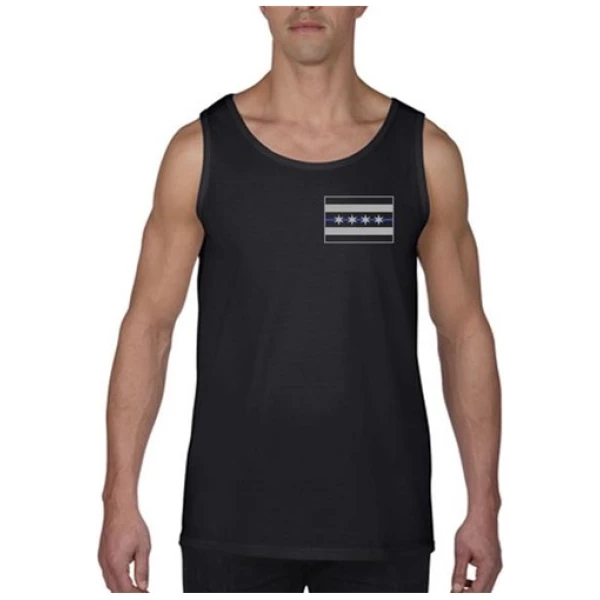 Tank - Chicago Thin Blue Line Flag