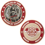 Firefighter's Thin Red Line Challenge Coin