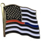 Dual American Flag Pin