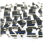 Florida, Thin Blue Line American Flag Pin