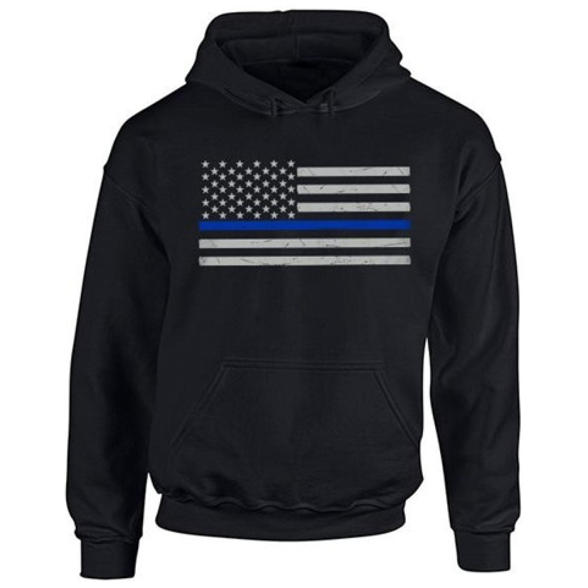 Tbl-h-big-logo-black-xl. Jpg - men's classic thin blue line hoodie - tbl h big logo black xl