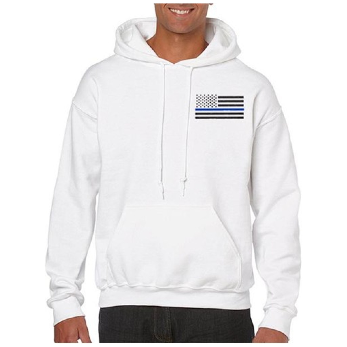Tbl-h-sm-logo-white-4xl. Jpg - hoodie - thin blue line american flag - tbl h sm logo white 4xl