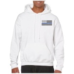 Hoodie - Thin Blue Line American Flag
