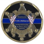 Thin Blue Line Deputy Sheriff St. Michael's Coin