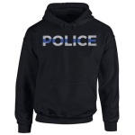 Men's Hoodie - Police Thin Blue Line