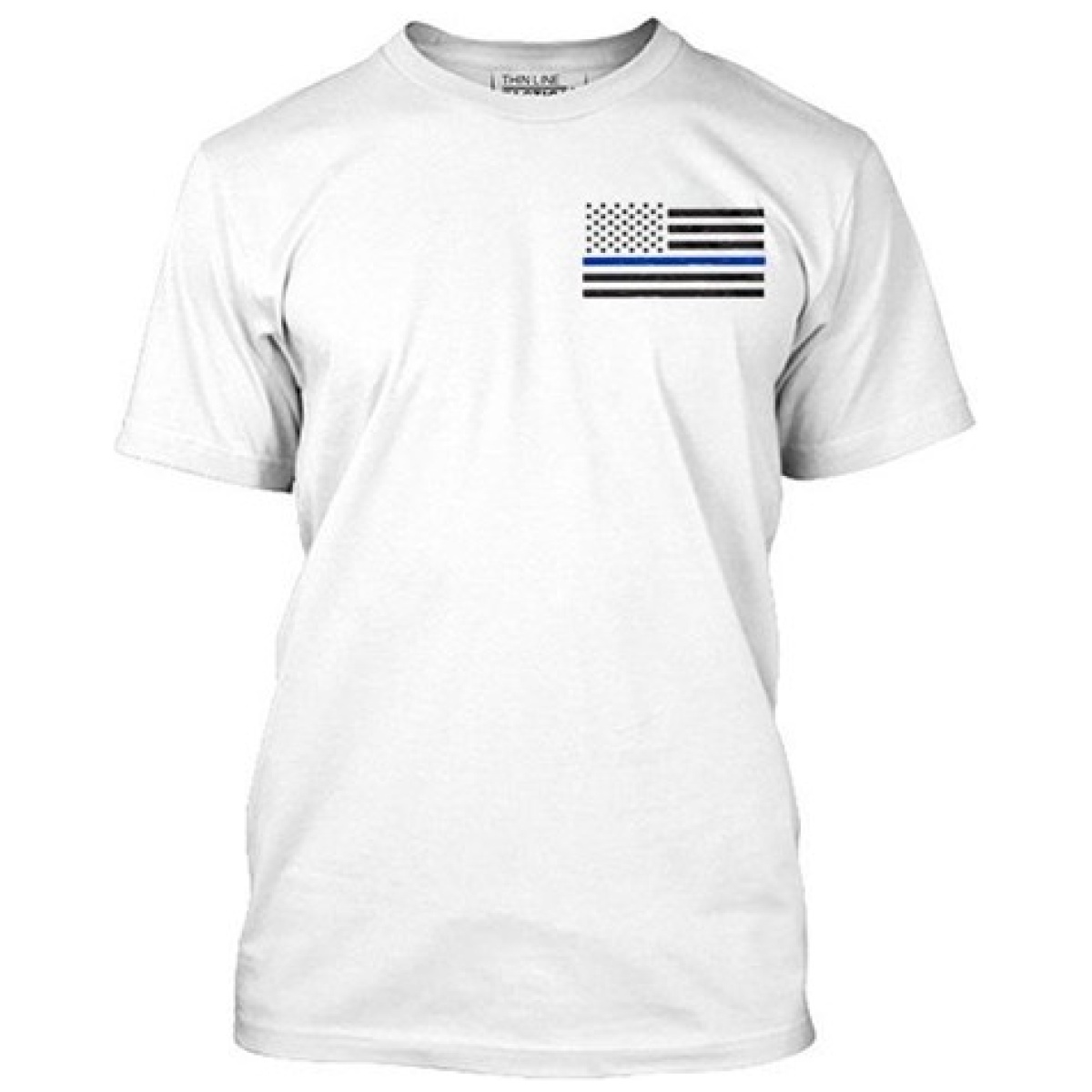 Tbl-men-tbl-sm-logo-white-sm. Jpg - men's - t-shirt - thin blue line flag - tbl men tbl sm logo white sm
