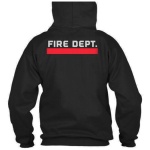 Hoodie - Thin Red Line Flag - Fire Department