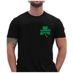 T-Shirt, Small Shamrock, Thin Blue Line