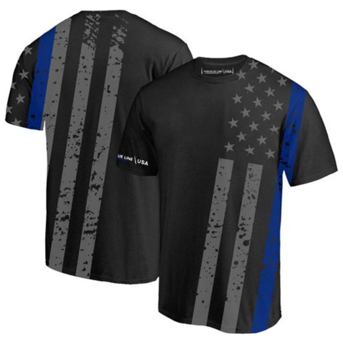 Tbl-sub-tbl-shirt-l. Jpg - athletic t-shirt - all-over, thin blue line - tbl sub tbl shirt l