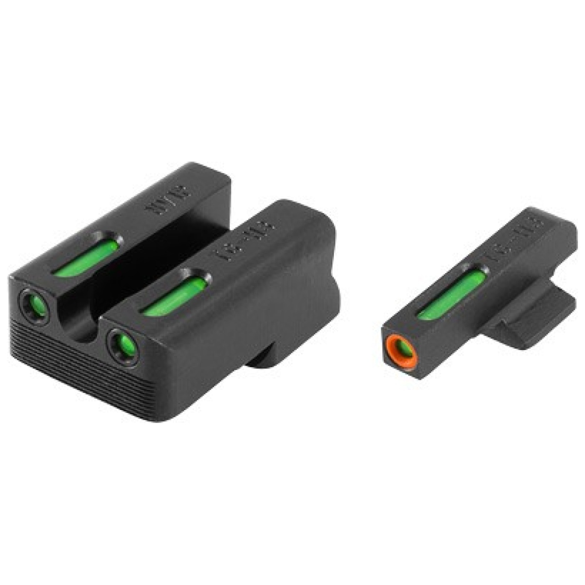 Tg13nv1pc. Jpg - truglo sight set 1911 260/450 - tfx pro green/orange outline - tg13nv1pc