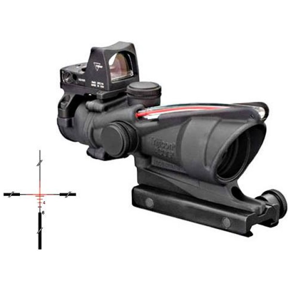 TRIJICON ACOG 4X32 RED BLSTC CRSHR .223