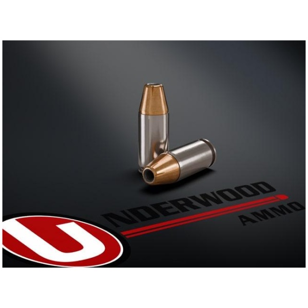Underwood Hunting & Self Defense Handgun Ammunition 9mm Luger 124 Grain JHP 1150 fps 20/ct