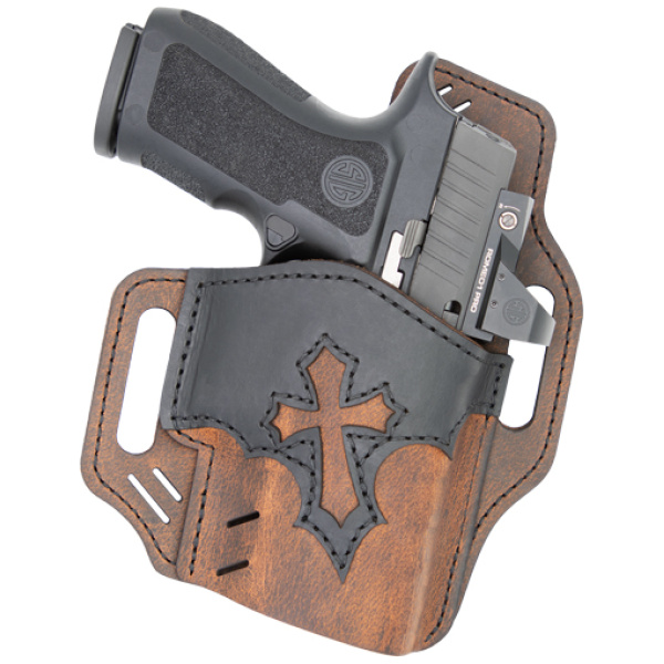 VERSACARRY GUARDIAN ARC ANGEL - OWB HOLSTER SZ 4 BROWN