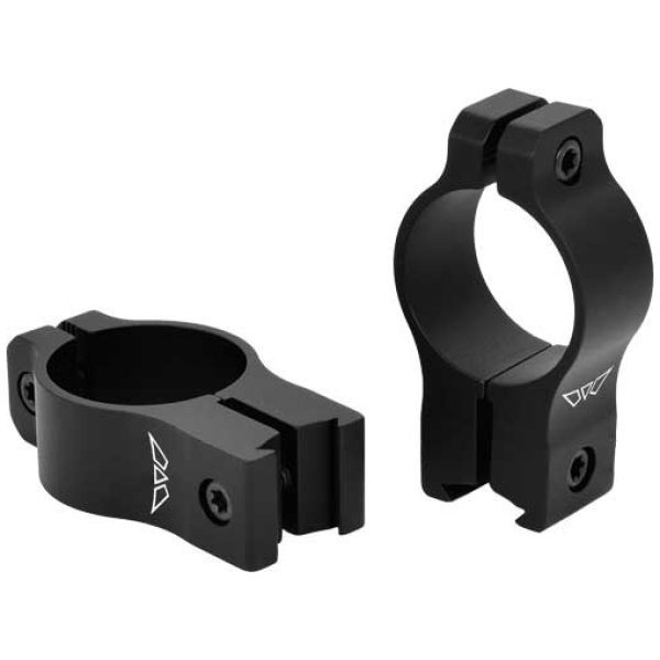 WARNE VAPOR 1" HGH MATTE RINGS - ALUMINUM FITS 3/8-11MM DVETAIL