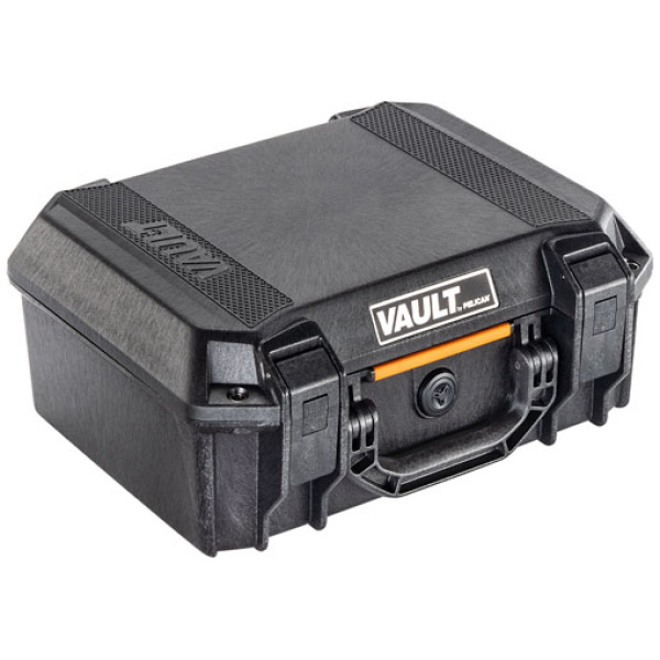 PELICAN VAULT MEDIUM PISTOL - CASE W/ FOAM BLACK