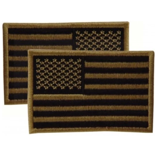 Embroidered USA Military Flag Patches