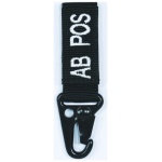 Embroidered Blood Type Tags (AB+)