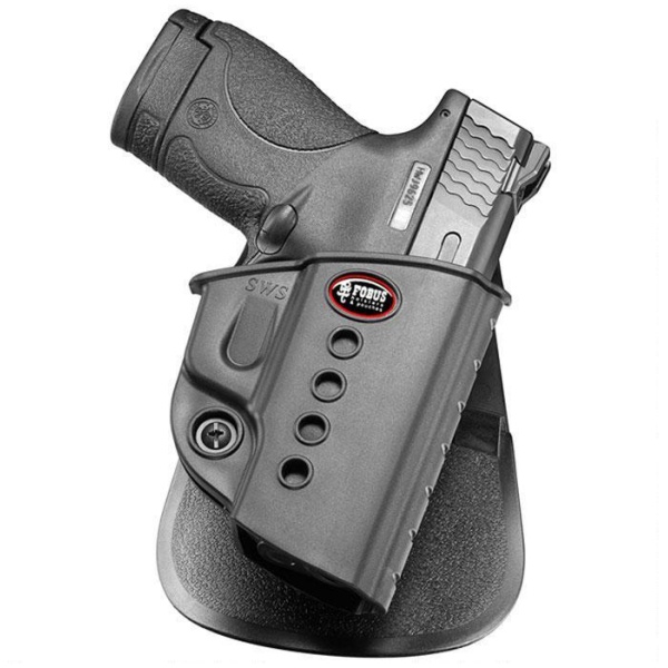 Fobus Evolution Holster Rot-Paddle for S&W M&P Shield/Taurus 708709/Walther PPS Right Hand Black