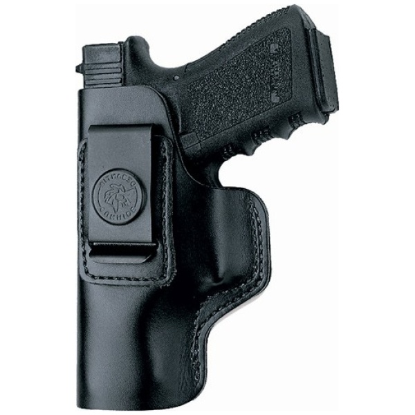 DESANTIS INSIDER HOLSTER IWB - LH LTHR FITS GLOCK 26/27 BLACK