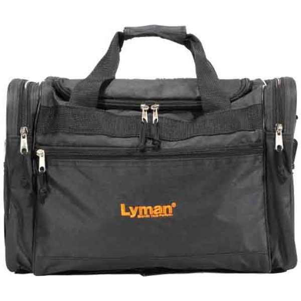 LYMAN HANDGUN RANGE BAG - BLACK NYLON W/CARRY STRAP