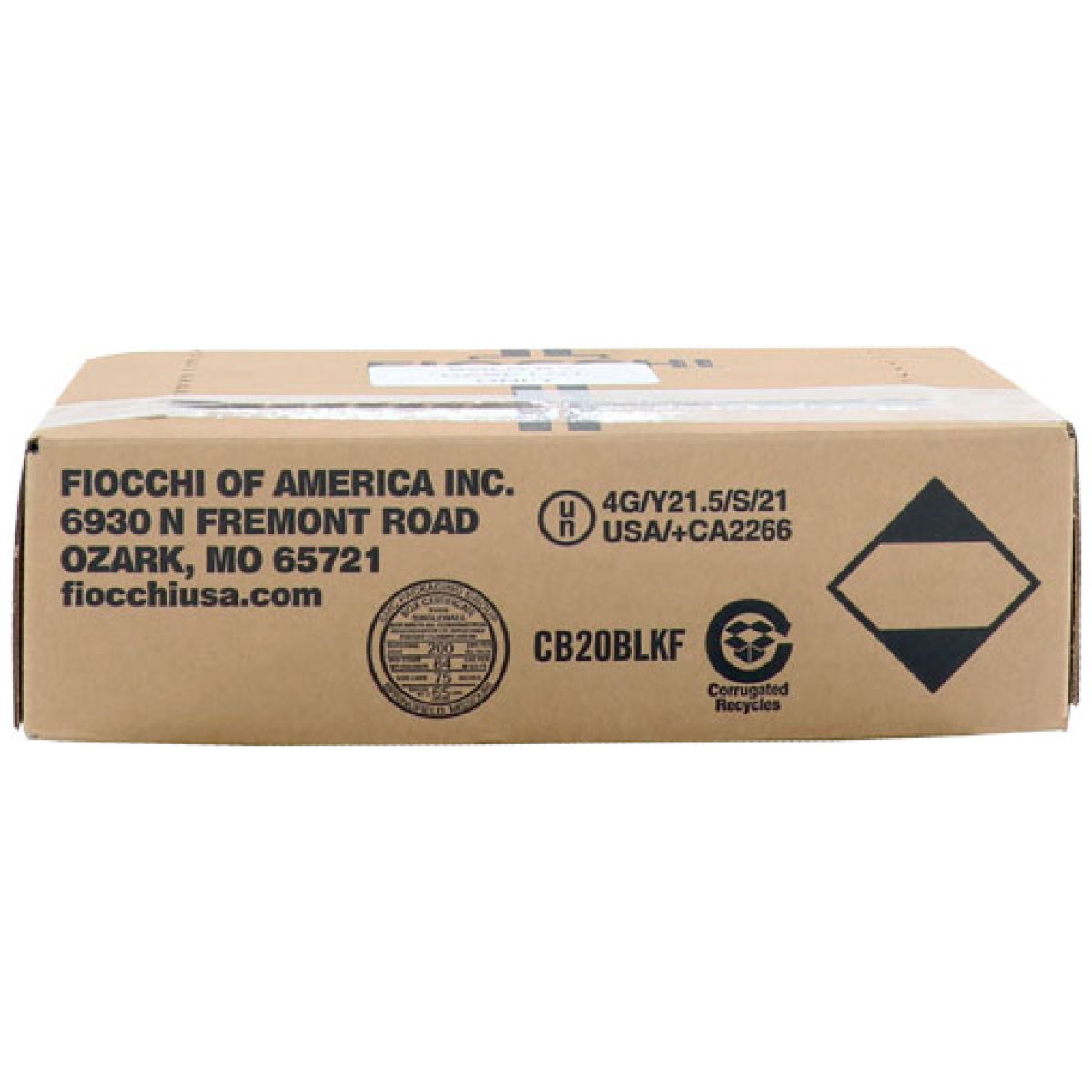 A20lite75_box-side. Jpg - fiocchi 20ga 2. 75" 3/4oz #7. 5 - 1075fps 250rd case lot - a20lite75 box side