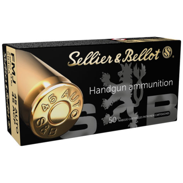 S&B 45 ACP 230GR FMJ-RN - 50RD 20BX/CS