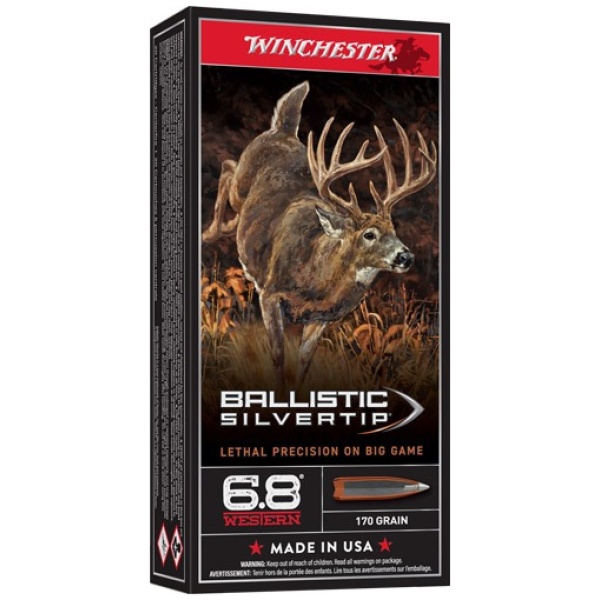 WINCHESTER SUPREME 6.8 WESTERN - 170GR SILVERTIP 20RD 10BX/CS
