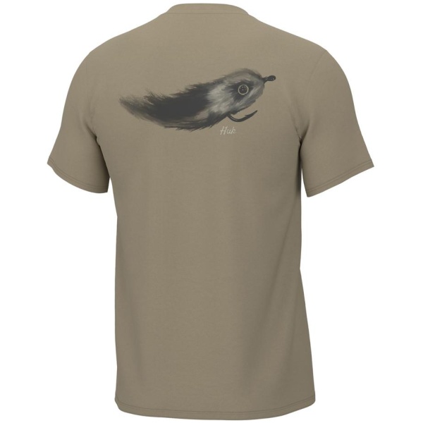 Huk Streamer Fly Short Sleeve Shirt Overland Trek M