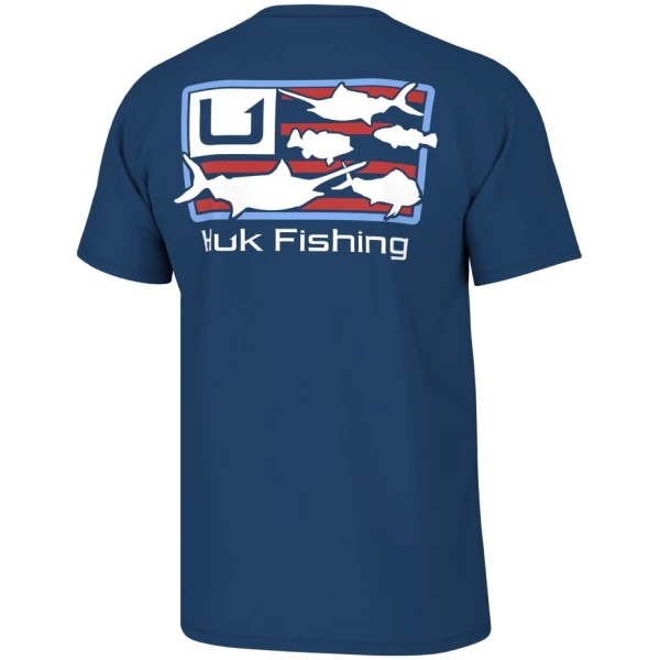 Huk Trophy Flag Short Sleeve Shirt Set Sail S