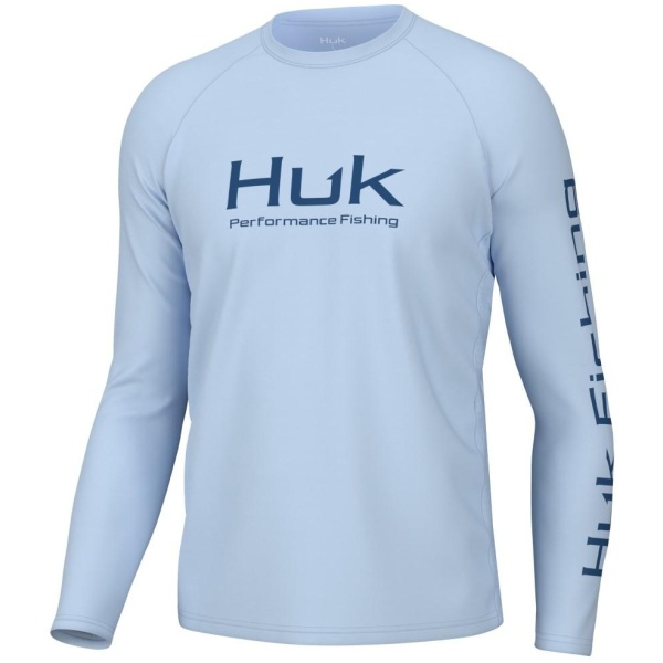 Huk Vented Pursuit Long Sleeve Shirt Ice Water XL
