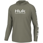 Huk Vented Pursuit Long Sleeve Hoodie Moss S