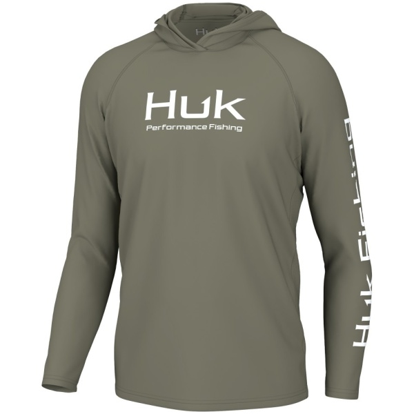 Huk Vented Pursuit Long Sleeve Hoodie Moss M
