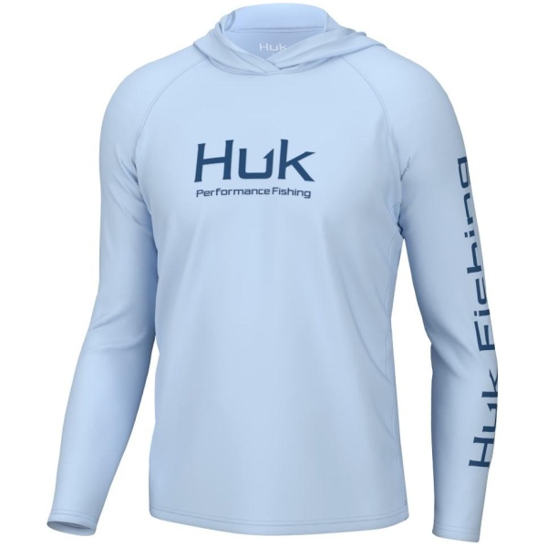 Huk Vented Pursuit Long Sleeve Hoodie Ice Water 2XL