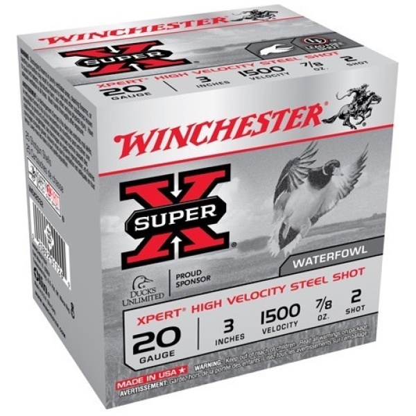 WINCHESTER XPERT STEEL 20GA 3" - 7/8OZ #2 1500FPS 25RD 10BX/CS