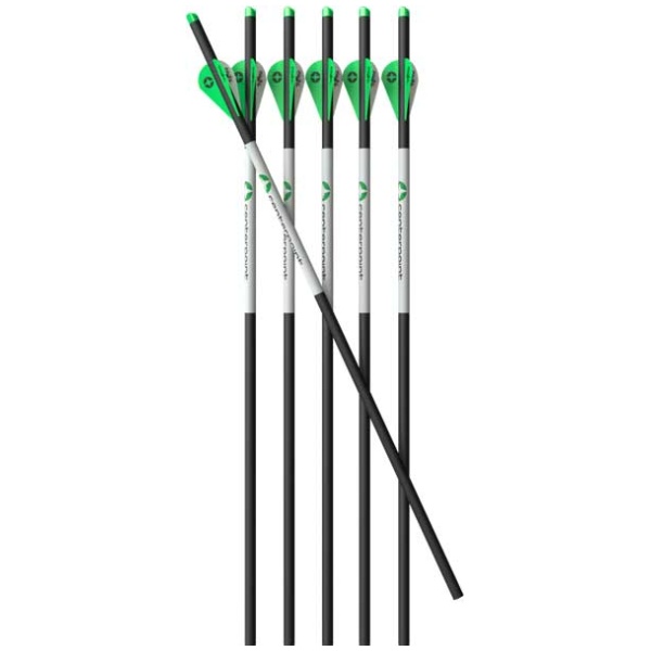 CENTERPOINT XBOW ARROW 20" - CARBON 400GR HALF-MOON 6PK