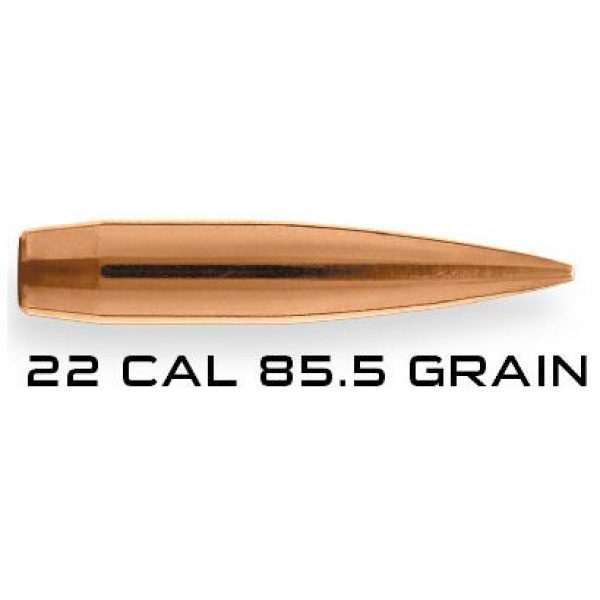 Berger Long Range Hybrid Target Rifle Bullets .22 cal .224" 85.5 gr LRHT 1000/ct