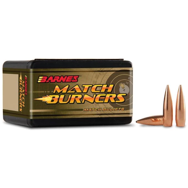Barnes Match Burners Rifle Bullets 6.5mm .264" 120 gr BT MATCH 100/Box