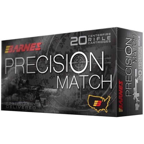 Barnes Precision Match Rifle Ammunition 5.56mm 85 gr OTM 20/ct