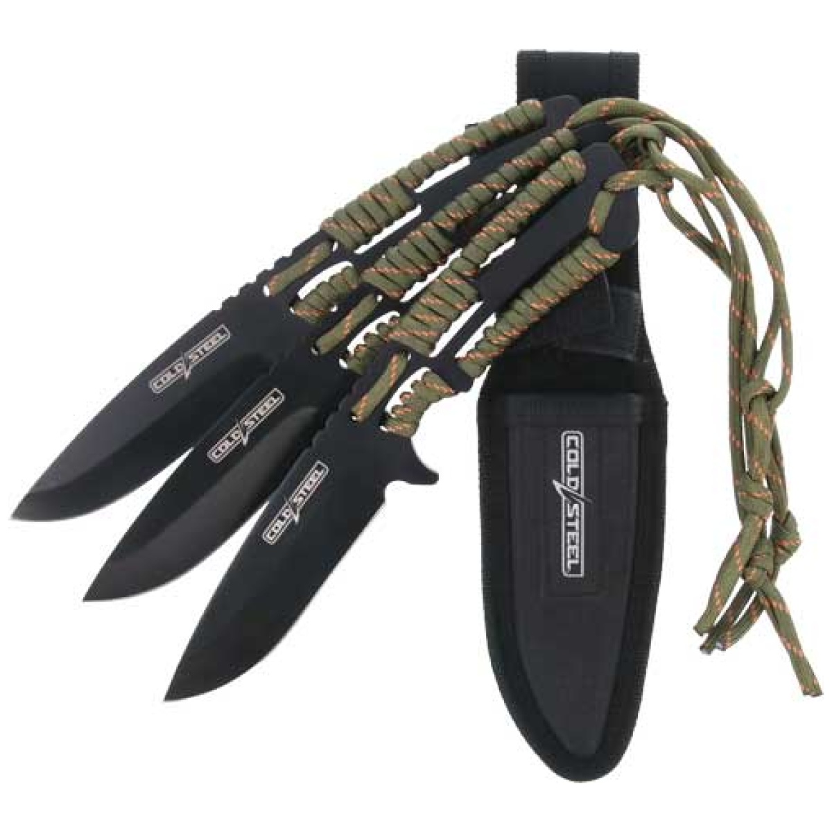 Cold steel throwing knives - 4. 4" blade 3-pack w/sheath - image 1