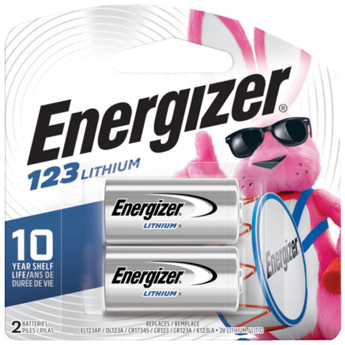Energizer lithium batteries - cr123a 2-pack - image 1