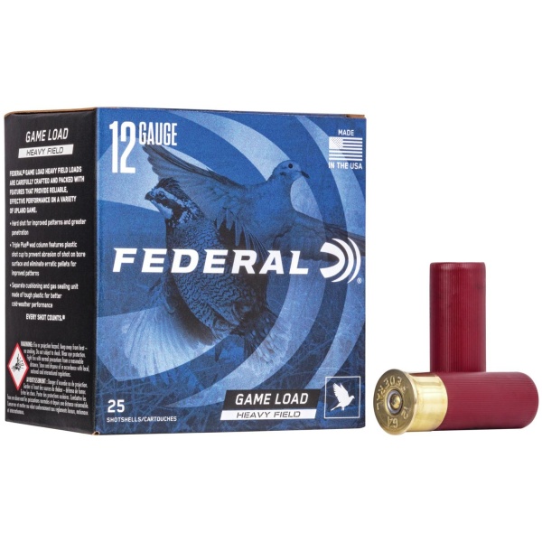 Federal Game-Shok Upland Game - Heavy Field Load - 12ga 2-3/4" 1-1/8oz. #7.5-Shot 25/Box