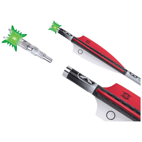 TENPOINT LIGHTED XBOW NOCK - ALPHA-BLAZE GREEN 3PK