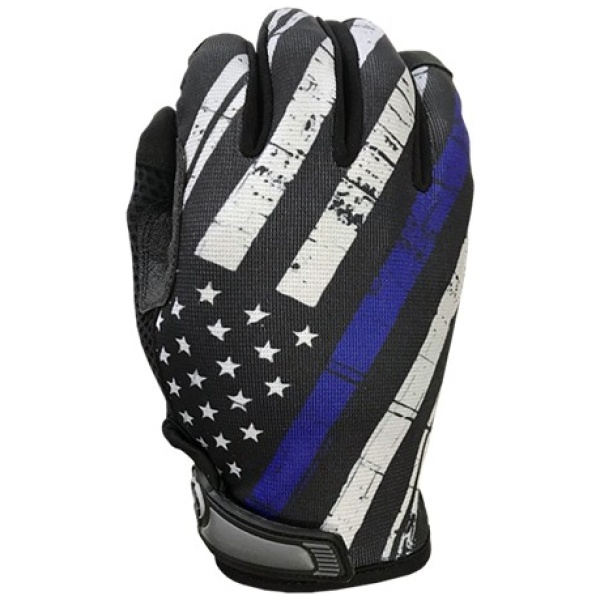 Blue Line Flag - Unlined - Full Finger Gloves