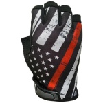 Red Line Flag - Unlined - Half Finger Gloves